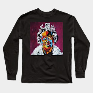 Elizabeth II Queen Pop Portrait Long Sleeve T-Shirt